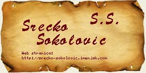 Srećko Sokolović vizit kartica